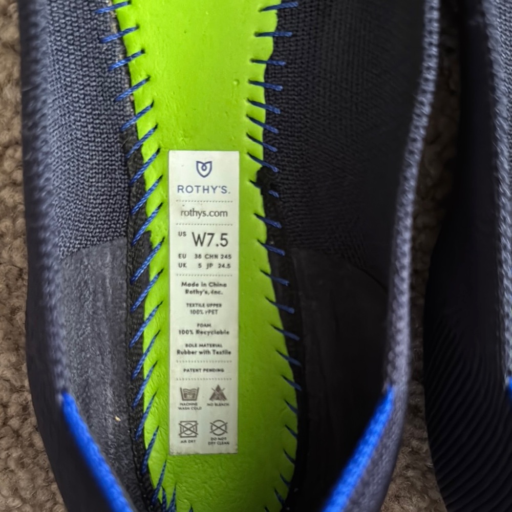 Rothy's Navy Blue Flats - Picture 2 of 5